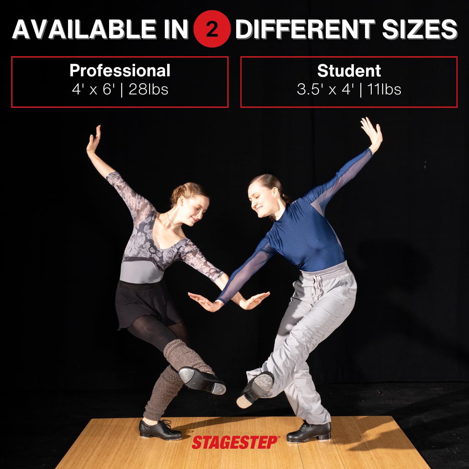 Professional & Student Bamboo Tap Dance Mat - Portable, Durable Multipurpose Tap Mat for Home, Studio & Stage Practice