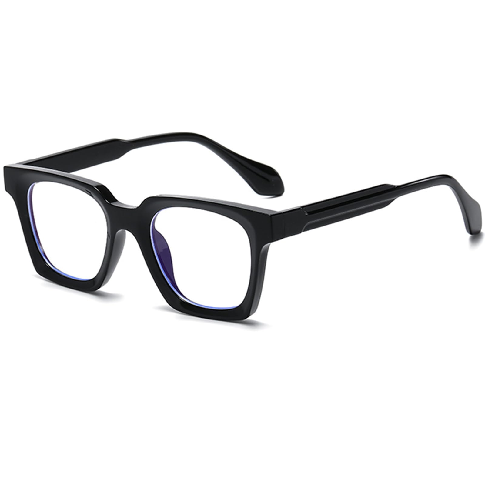 Stylish Square Glasses for Women & Men - Classic Anti Blue Light Clear Lens Frames | Perfect for Work, Gaming & Screen Time Protection