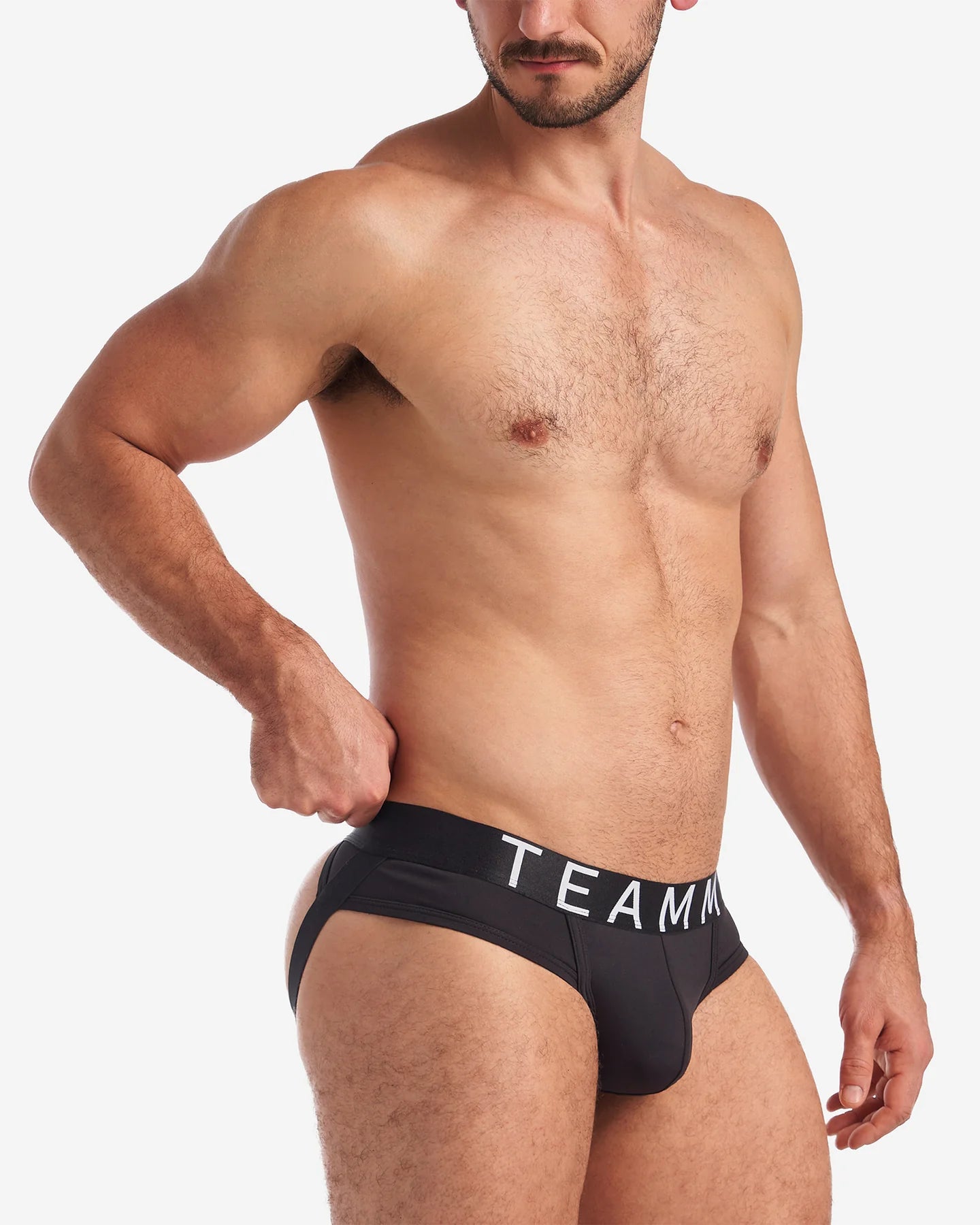 Teamm8 Spartacus Jockstrap for Men - Black Athletic Support Underwear for Gym, Running & Sports | Comfortable & Breathable Design