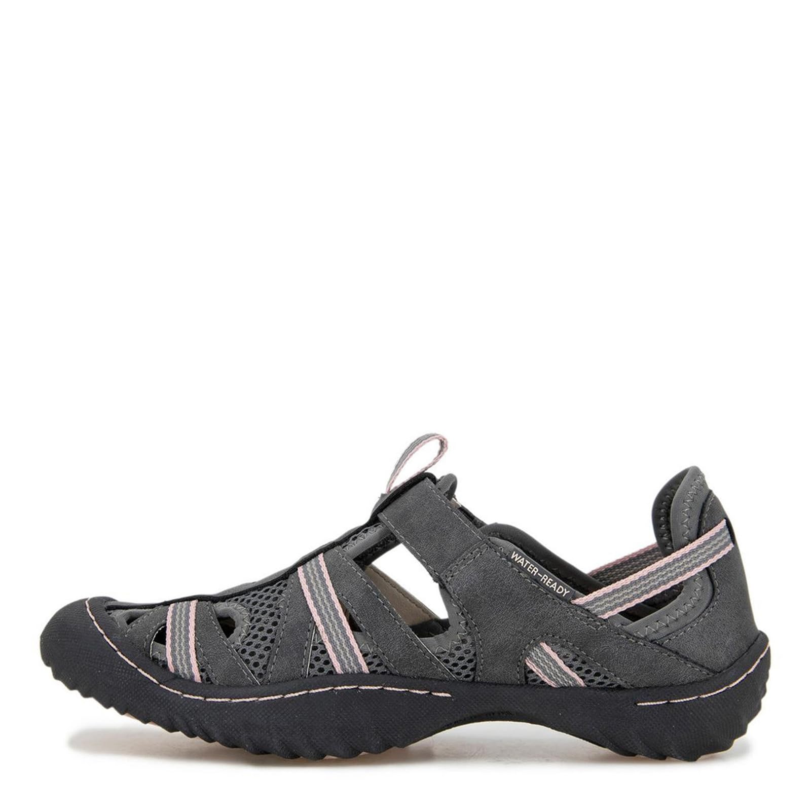 JBU Regional Water Ready Women's Outdoor Comfort Adjustable Closed Toe Water Shoes for Beach, Pool, and Hiking