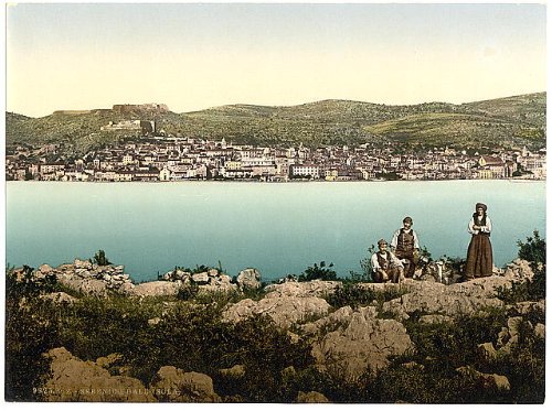 Vintage Photo of Sebenico, Dalmatia Island - Austro-Hungarian Empire Historical Postcard | Perfect for History Buffs, Collectors & Home Decor