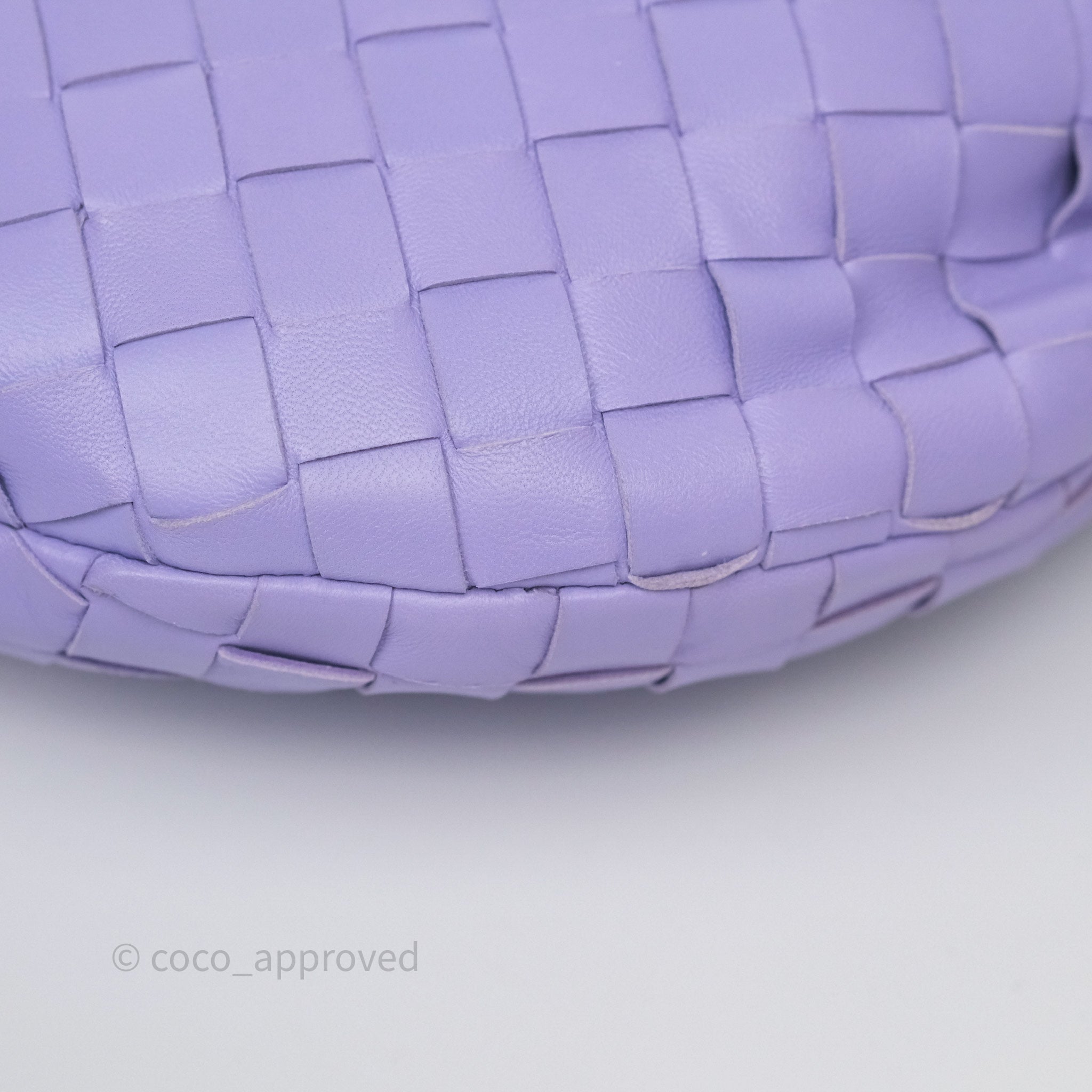Bottega Veneta Teen Jodie Bag - Purple Intrecciato Lambskin Leather Crossbody Purse for Women | Perfect for Date Night, Shopping & Travel