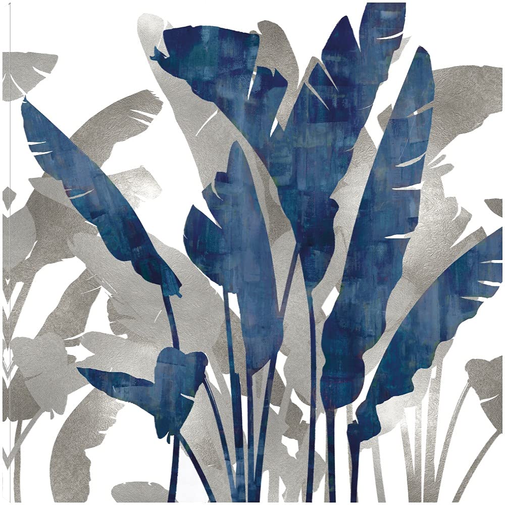 Tropical Melody Fine Art Canvas Wall Decor by Tania Bello - 37x37 Inch Ready to Hang Painting for Living Room, Bedroom, Office & More - Beach House Decor, Boho Wall Art, Coastal Home Accent