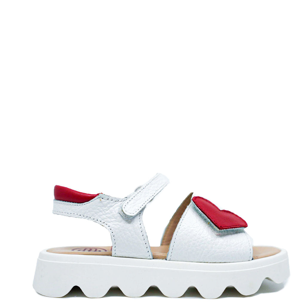 Blublonc Heart Velcro Sandals for Women - Comfortable Adjustable Straps Summer Beach Shoes - Perfect for Casual Wear, Walking, and Outdoor Activities