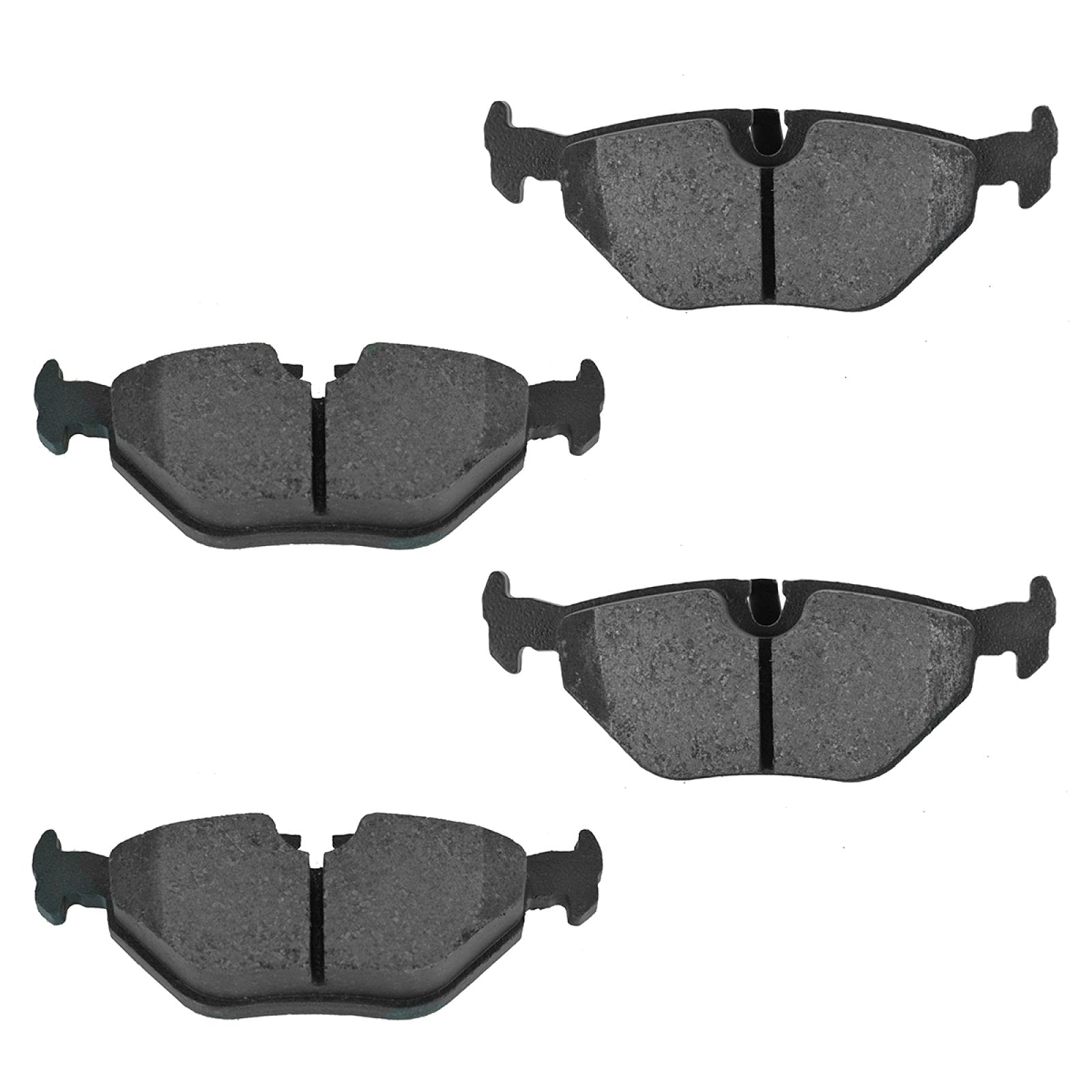 TRQ Premium Rear Brake Pad & Rotor Kit - Semi-Metallic Brake Pads & Rotors - Compatible with 1989-1995 BMW 525i, 1993 525iT, 1994-1995 530i, 1989-1993 535i - Perfect for Smooth Braking & Enhanced Safety on Highways & City Driving