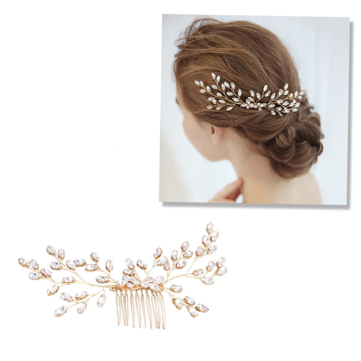 Sparkling Rhinestone Hair Clips for Women - Elegant Pearl Bridal Hair Accessories, Wedding Hair Combs & Side Barrettes | Perfect for Prom, Bridal Parties & Special Occasions