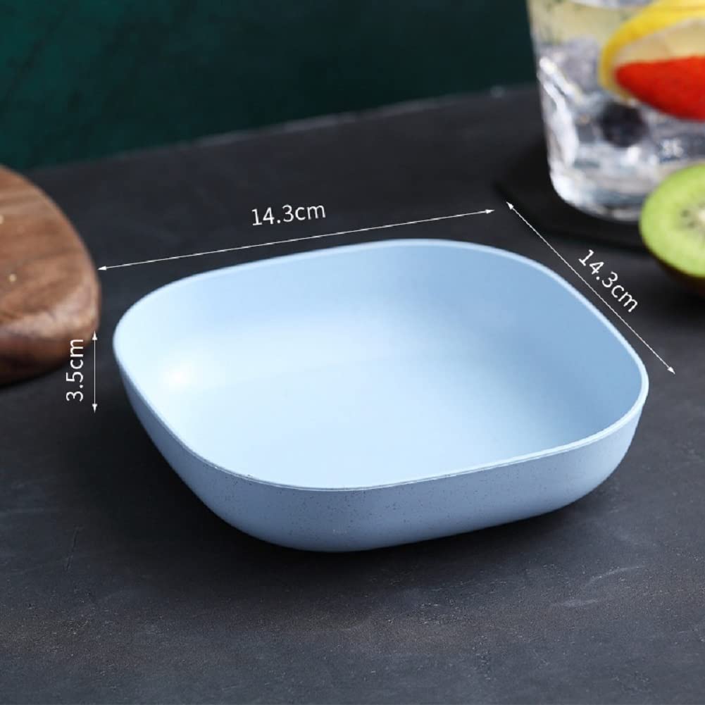 Eco-Friendly Wheat Straw Dinner Plate Set - 6-Piece Unbreakable, Lightweight Plates | Dishwasher & Microwave Safe | Reusable Dinnerware for Everyday Meals, Picnics, Camping & Outdoor Dining