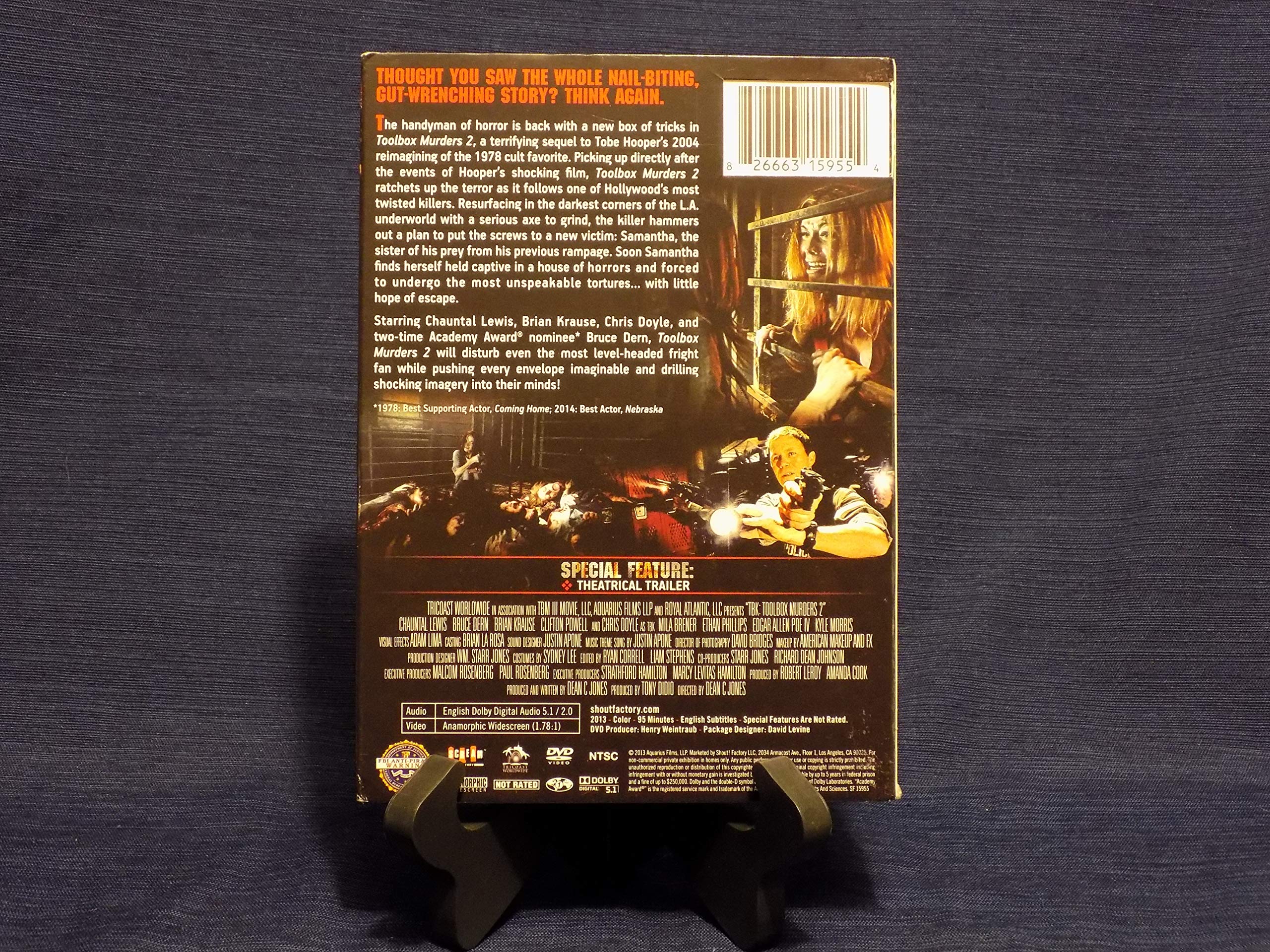 Toolbox Murders 2 DVD - Horror Movie Thriller Film for Movie Nights & Halloween Parties