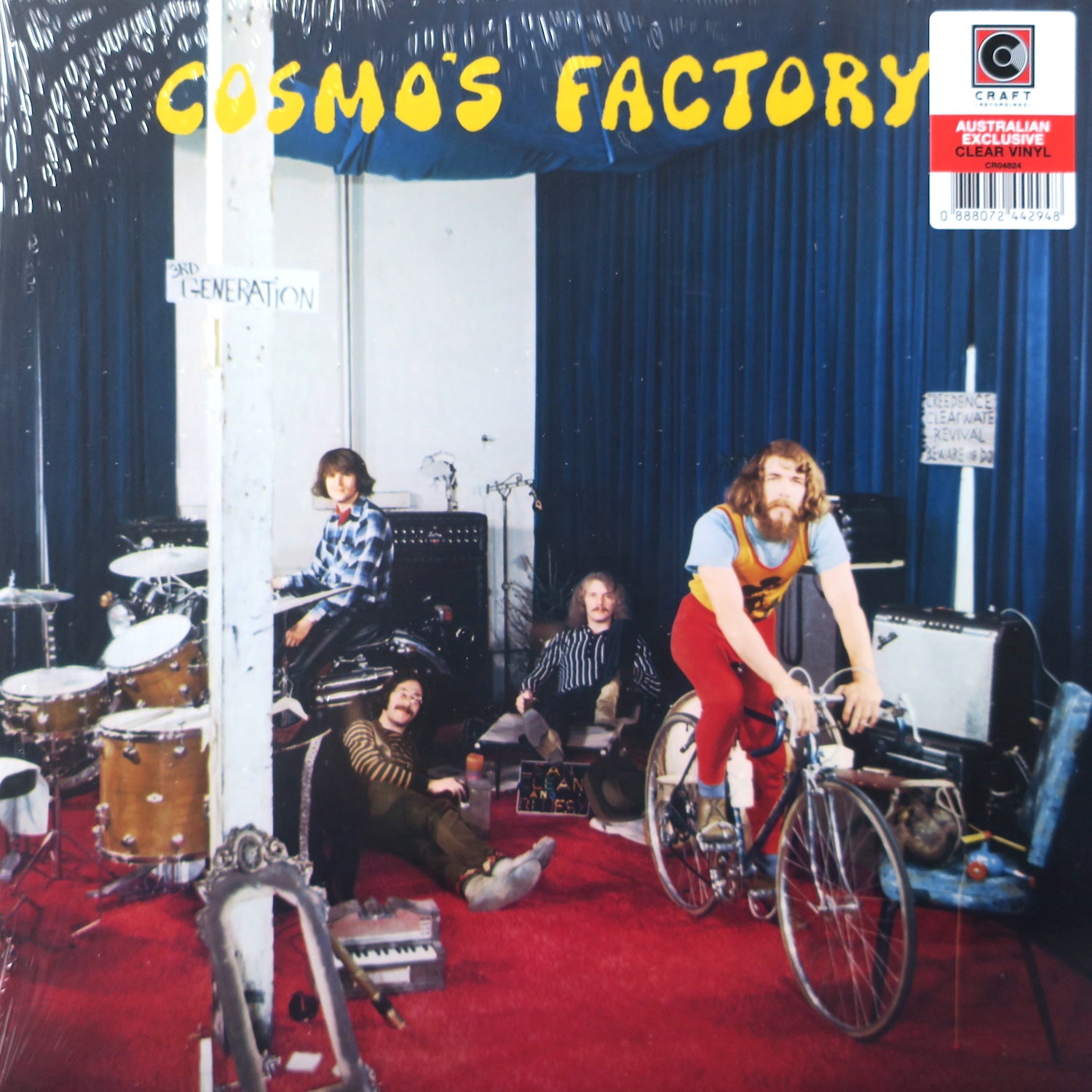 Creedence Clearwater Revival 'Cosmo's Factory' Clear Vinyl LP Record - Limited Edition 180g Audiophile Pressing for Vintage Music Lovers & Collectors | Perfect for Home Listening, Gifts & Vinyl Collections