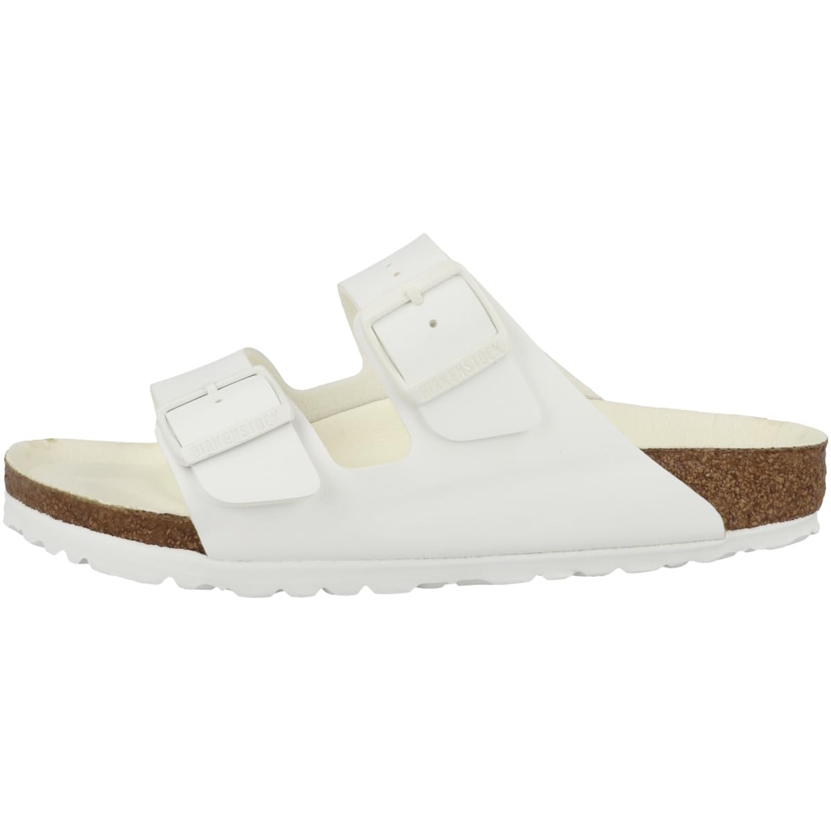 BIRKENSTOCK Men's Comfort Slides - White - Size 10 US | Soft Footbed Sandals for Casual Wear, Beach, Pool & Home Relaxation