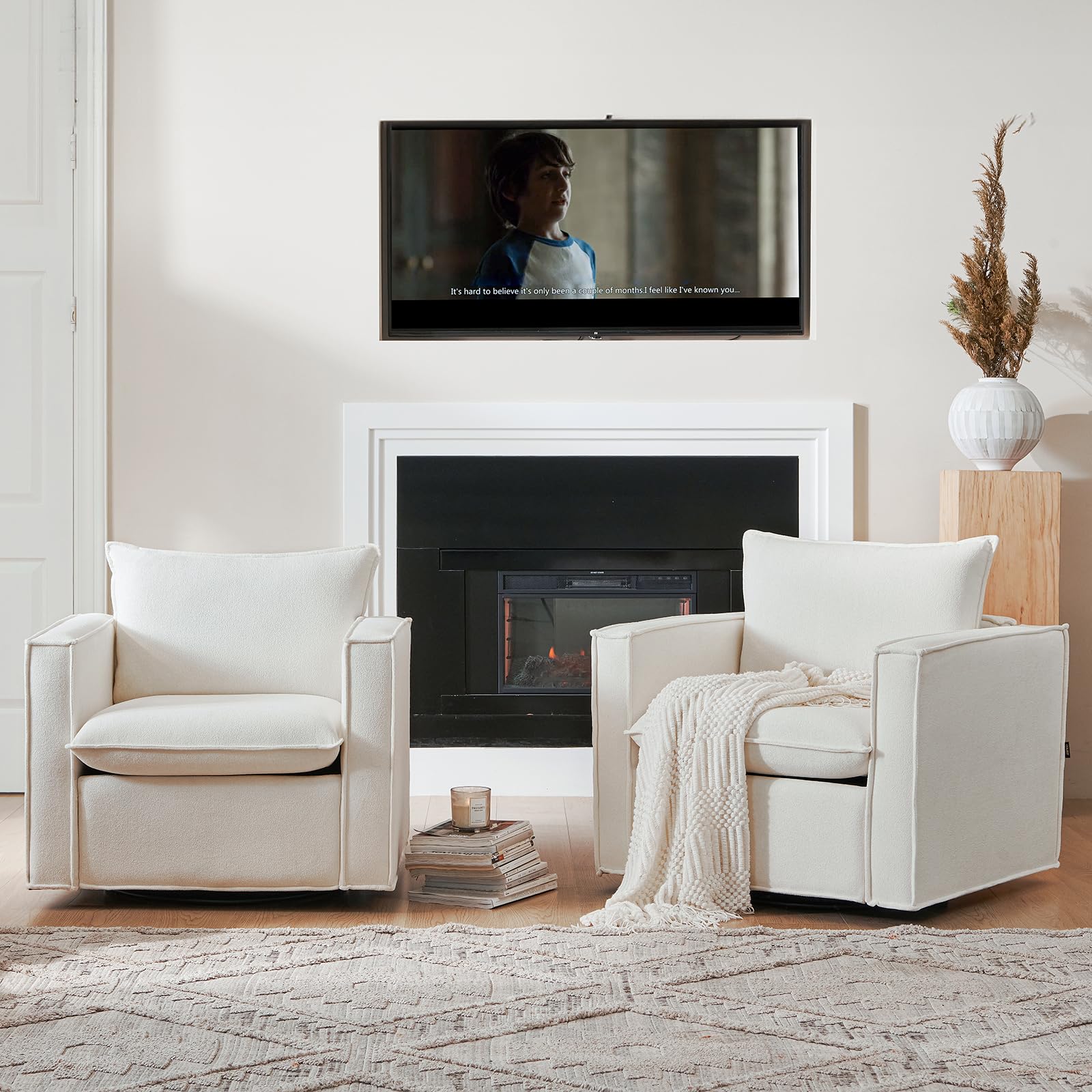 Modern Swivel Accent Chair 34