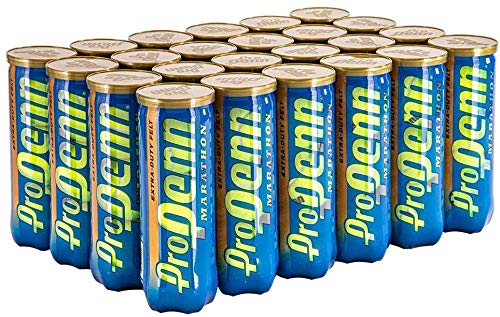 Penn Pro Marathon Extra Duty Tennis Balls - 1 Case (24 Cans) - High Visibility for Competitive Play & Training - Perfect for Tennis Courts, Clubs & Practice Sessions
