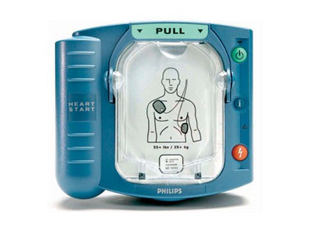 Philips HeartStart Defibrillator (AED) HS1 with Protective Case 11302100 - Emergency Cardiac Arrest First Aid for Home, Office & Public Spaces