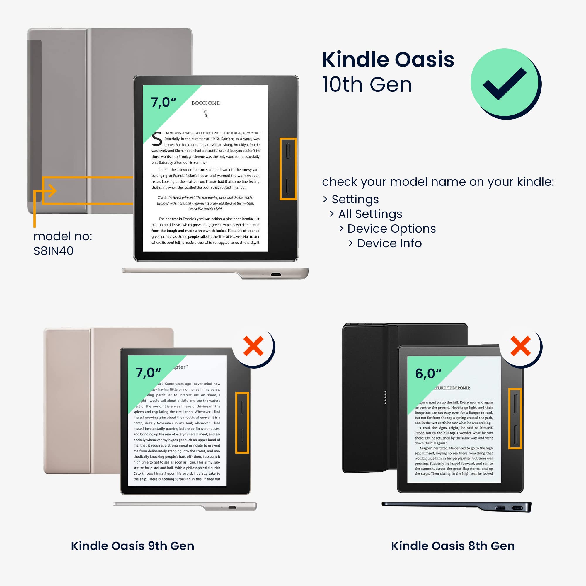 kwmobile Kindle Oasis 10th Gen Case - Premium eReader Cover with Flamingo Design in Dark Pink/Pink/Red - Perfect for Reading, Travel & Daily Protection
