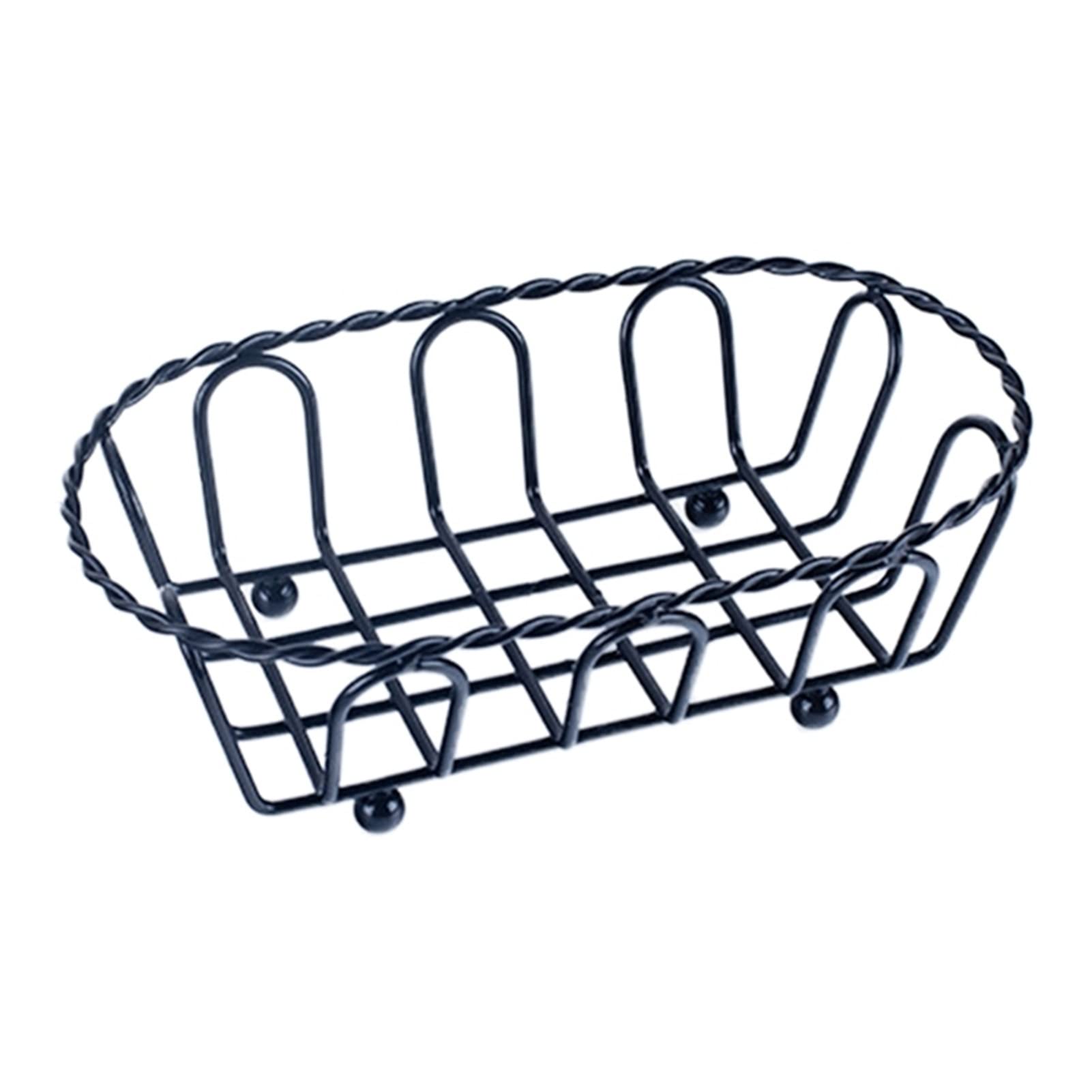 Stainless Steel French Fry Basket - TOMYEUS Potato Chips Fryer Mesh Strainer for Cooking, Snacks & Kitchen Tools (Color: Black) - Perfect for Restaurants, Food Trucks & Home Kitchens