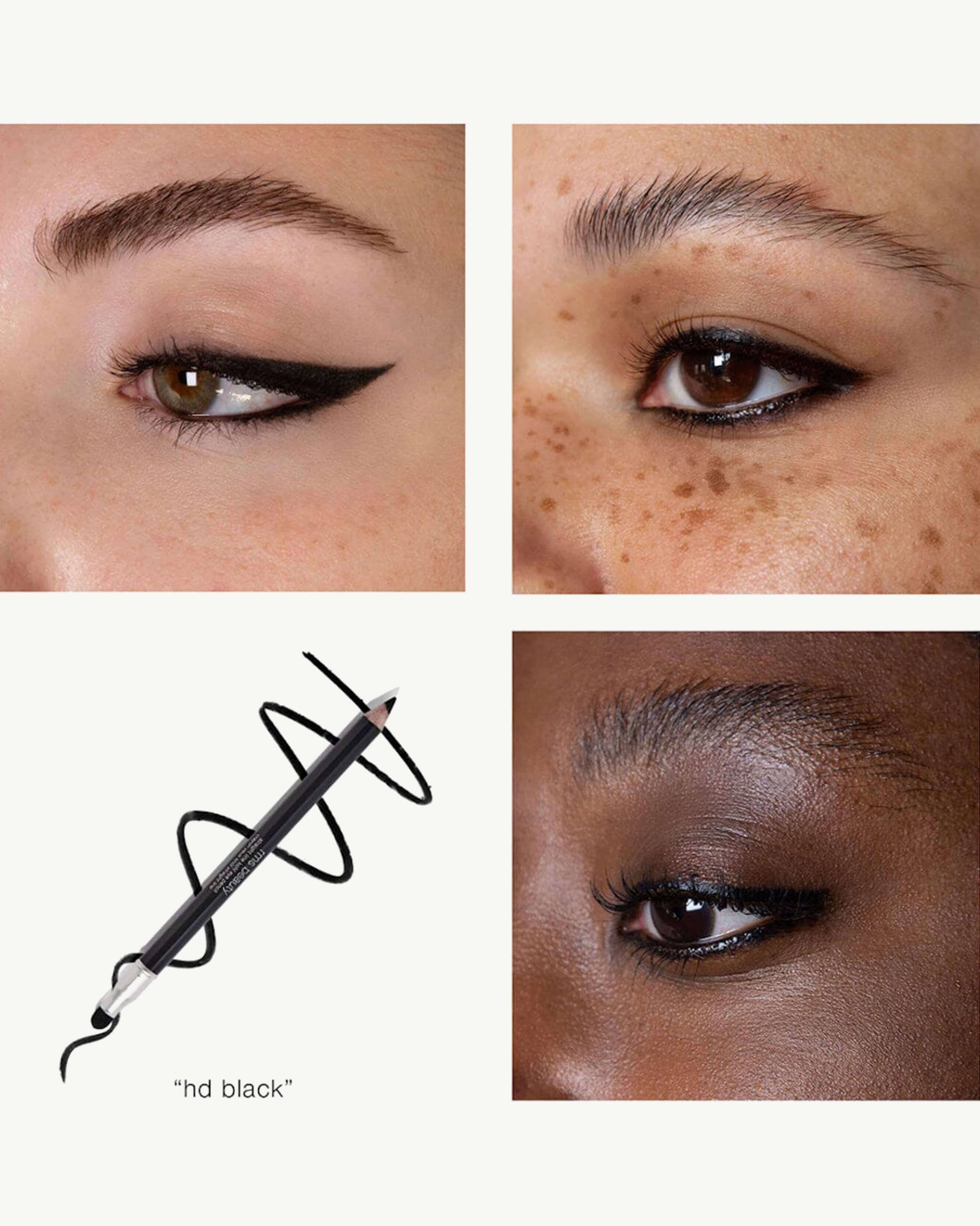 Waterproof Straight Line Kohl Eyeliner Pencil - Smudge Proof & Long Lasting for Dramatic Eye Makeup - Perfect for Parties, Weddings & Everyday Wear