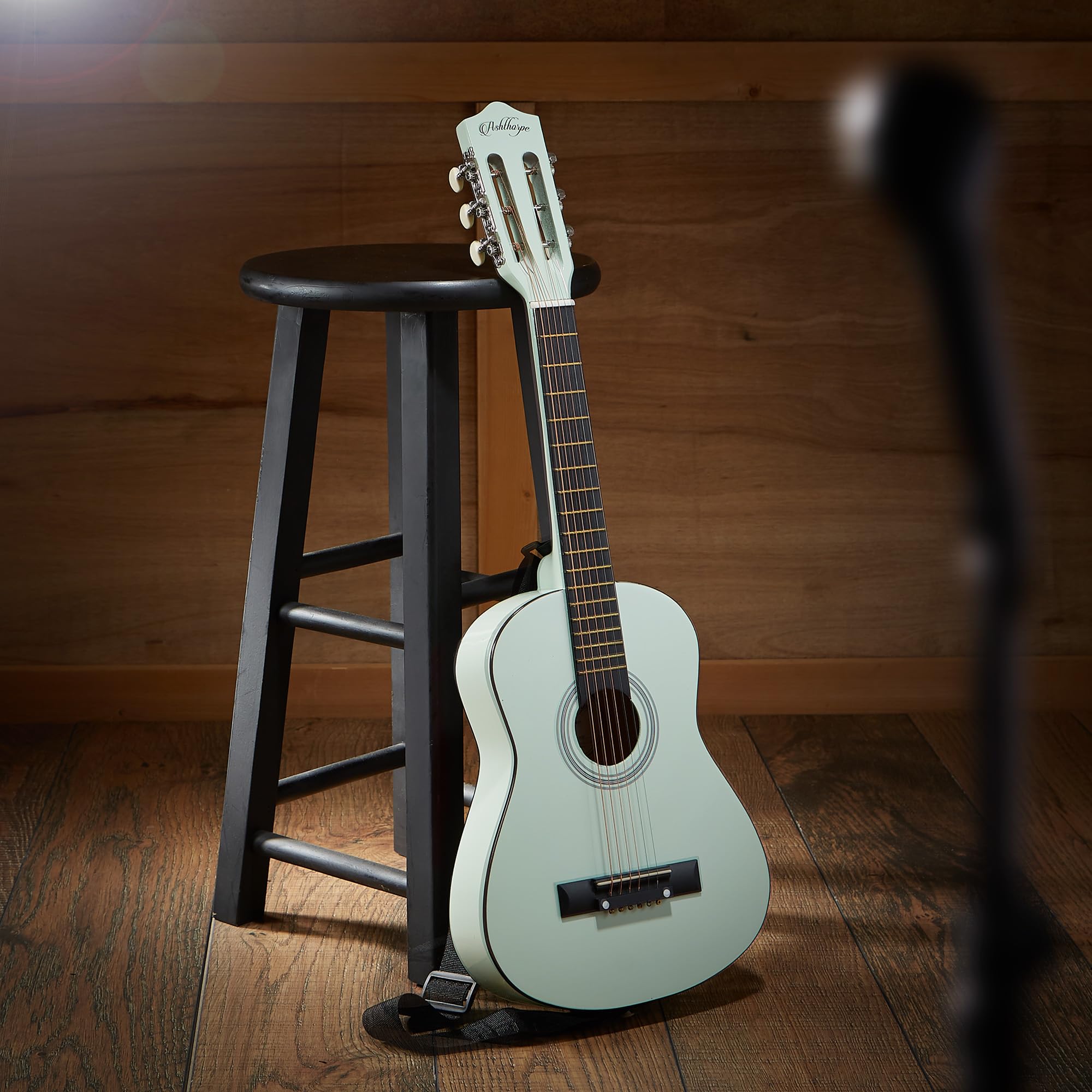 Ashthorpe 30-inch Beginner Acoustic Guitar Starter Kit - Mint Green with Gig Bag, Strings, Strap, Tuner & Picks | Perfect for Kids, Teens & Adult Beginners | Home Practice, Campfire Jams & Music Lessons