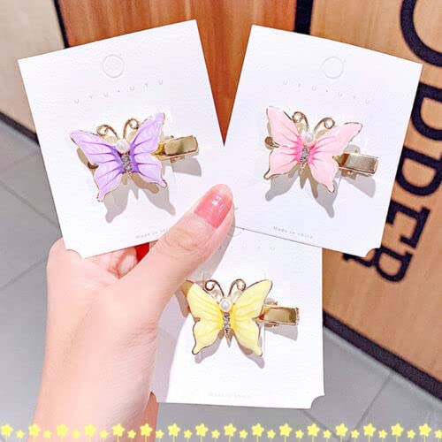 Korean Style Hair Clips for Women & Girls - Floral & Butterfly Hairpins Set of 5 | Elegant Hair Accessories for Parties, Weddings & Daily Wear