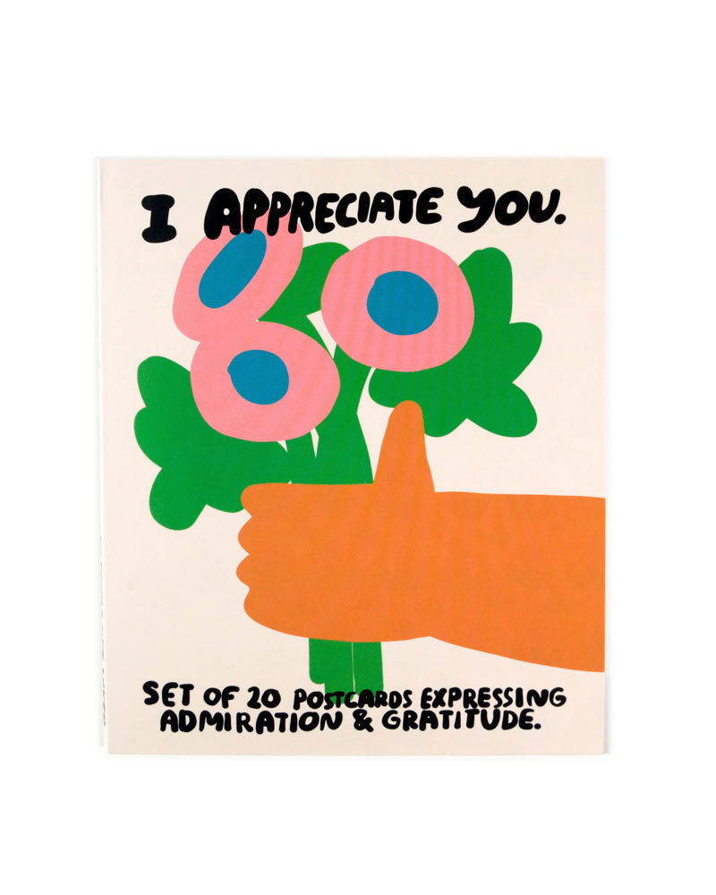 I Appreciate You Postcard Set - 20 Inspirational Thank You Cards for Friends, Family & Coworkers - Perfect for Gifts, Office Appreciation & Special Occasions