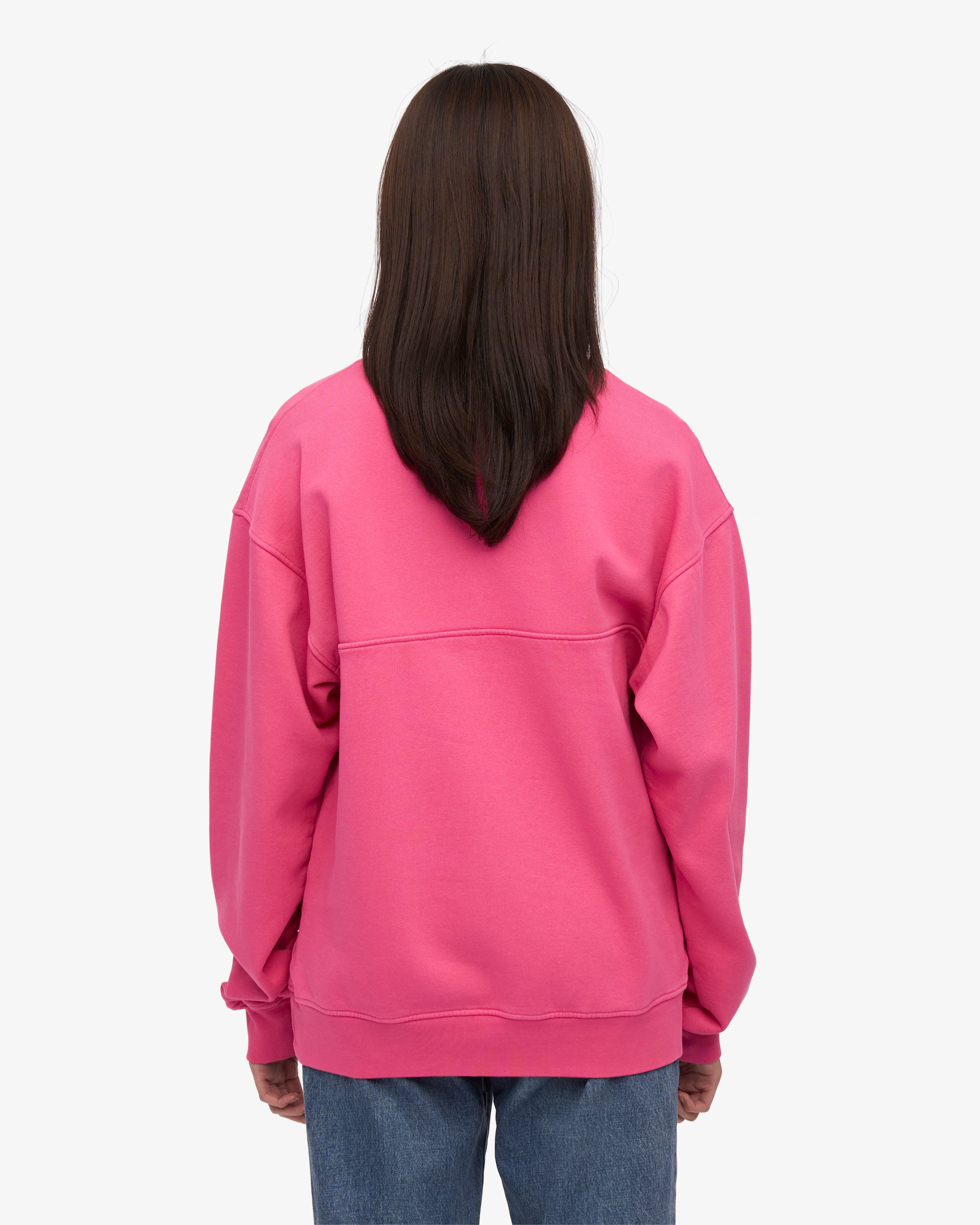 Organic Quarter Zip Sweatshirt for Women - Soft Bubblegum Pink Pullover | Perfect for Casual Wear, Workout & Outdoor Activities