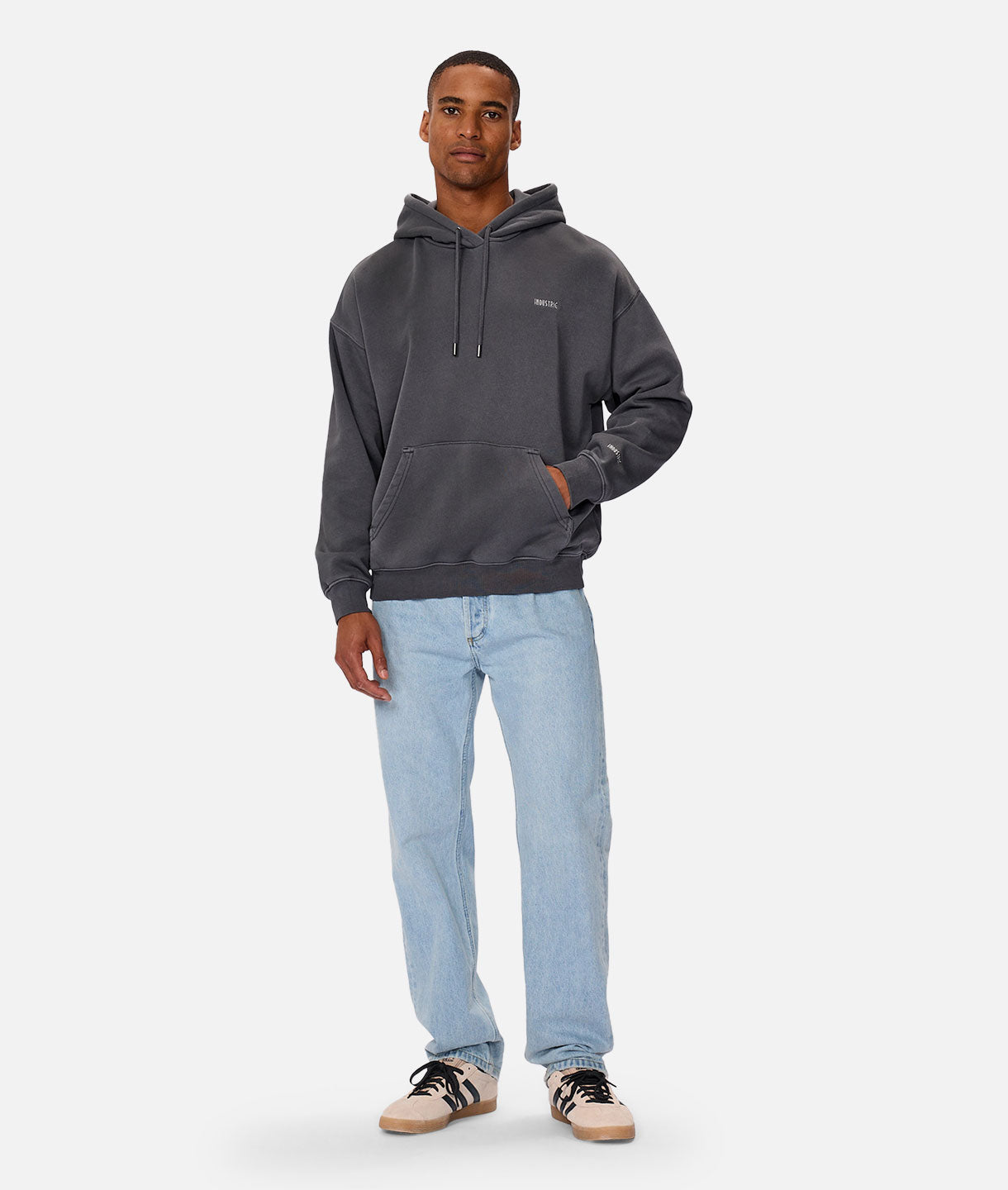 The Del Sur Washed Hoodie - Soft Cotton Slate Grey Pullover for Men & Women | Cozy Casual Wear for Fall & Winter Outdoor Activities