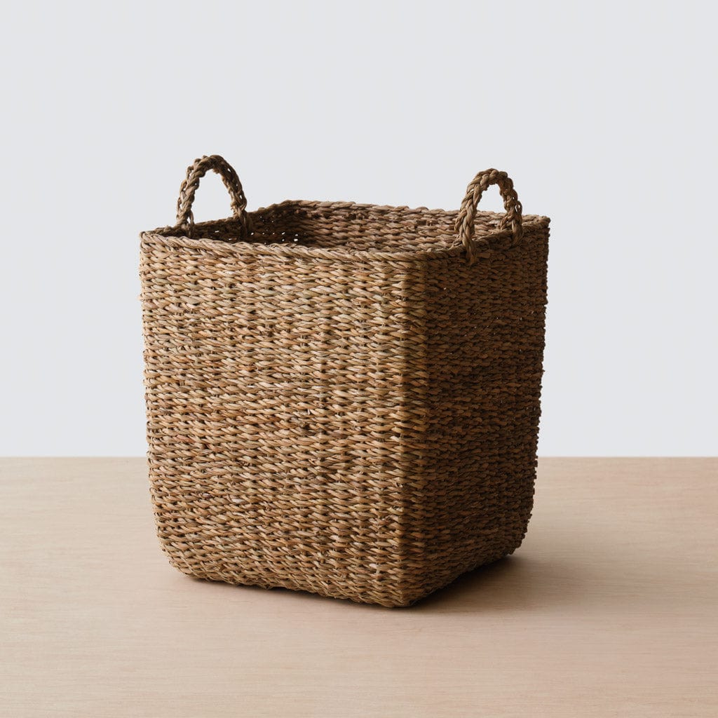 Padma Square Storage Baskets - Woven Decorative Bins for Home Organization - Perfect for Bedroom, Bathroom & Closet Storage