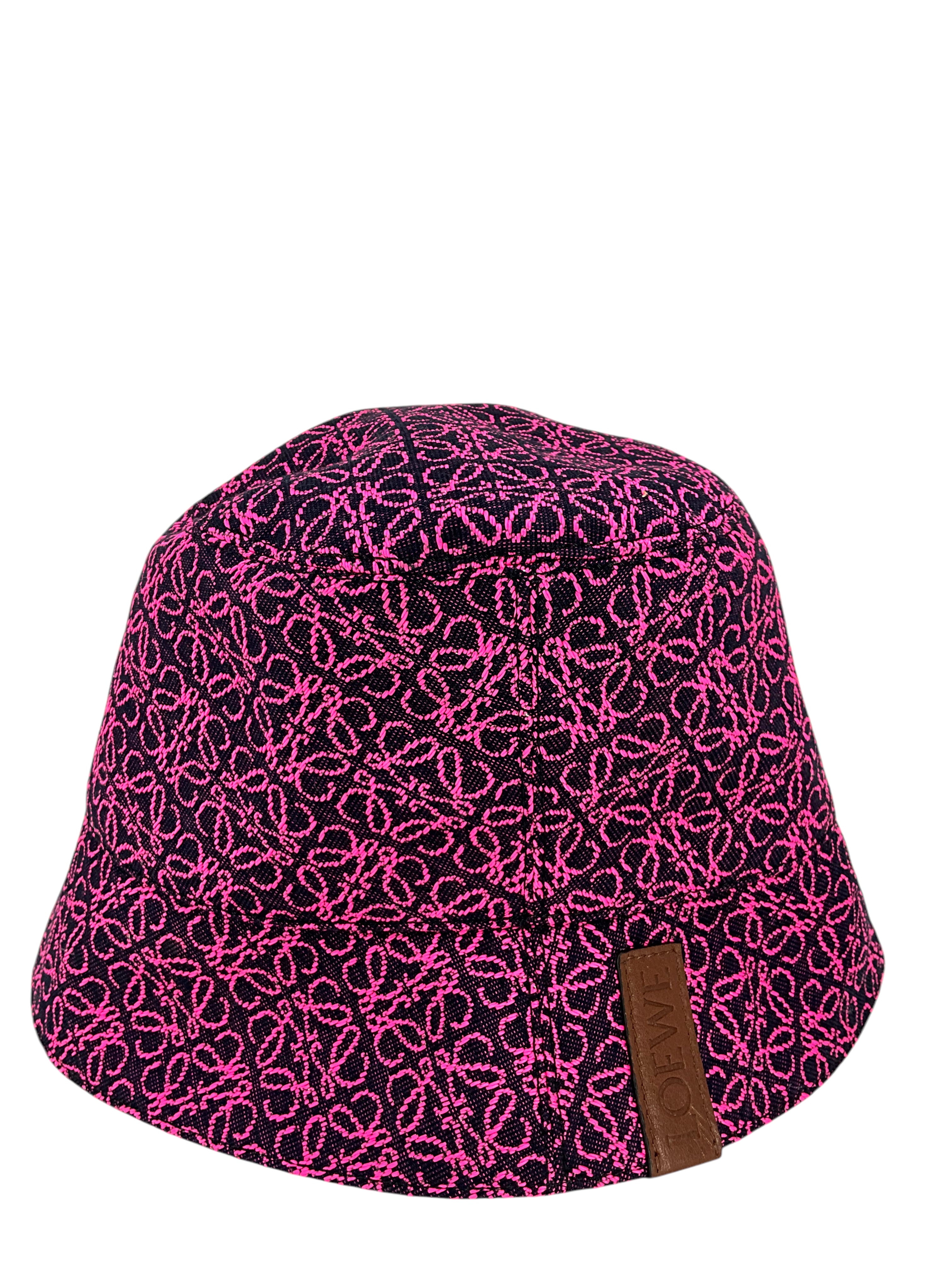 Loewe Printed Logo Bucket Hat for Men & Women - Fashion Sun Hat for Outdoor, Beach, and Summer Activities