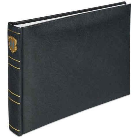 Henzo BASIC LINE White Page Album 21.5x16cm (8.5x6.3 Inches) - Black Scrapbook for Photo Journaling, Sketching & Memory Keeping - Perfect for Artists, Photographers & Crafters