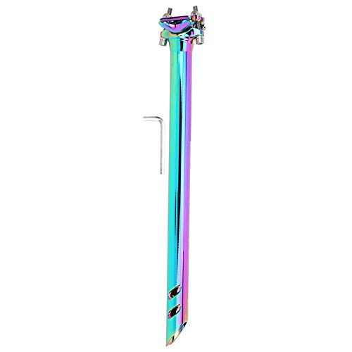 Lightweight CNC Aluminum Alloy 400MM Bike Seatpost - Adjustable MTB/Road Bike Saddle Post (27.2x400mm) for Mountain, Road & BMX Bikes | Perfect for Commuting, Trail Riding & Urban Cycling