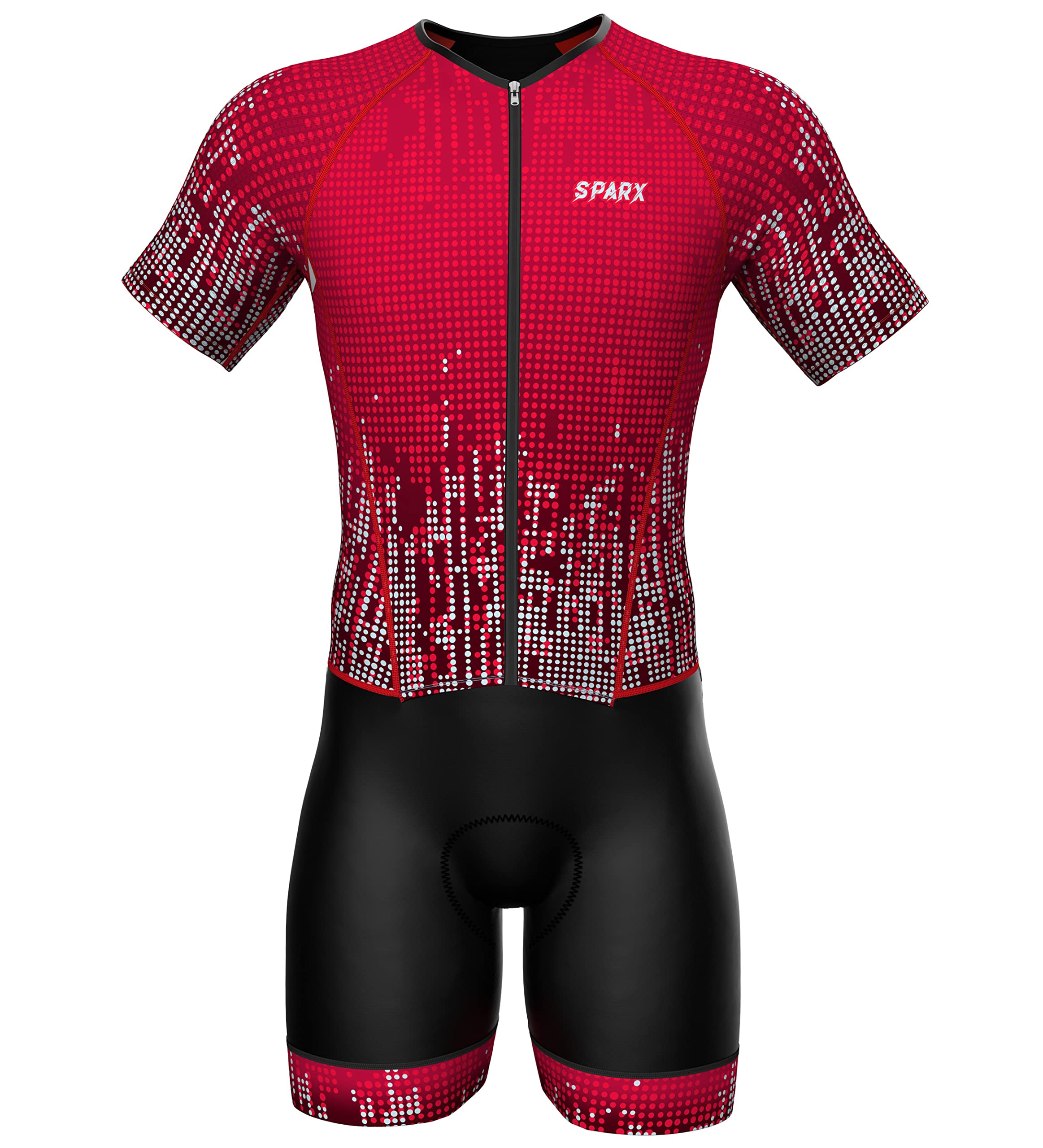 Sparx Men's Elite Aerosuit Triathlon Suit - Short Sleeve Triathlon Skinsuit for Competitive Swimming, Cycling & Running - Ideal for Ironman & Sprint Triathlons
