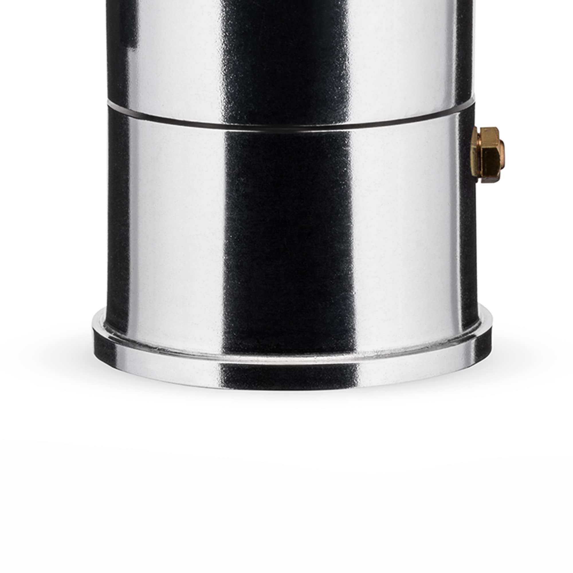 Alessi A9095/3 B La Cupola - Premium Italian Espresso Coffee Maker, 3-Cup Aluminum & Thermoplastic Resin Stovetop Moka Pot with Black Handle | Perfect for Home, Office & Camping Coffee Brewing