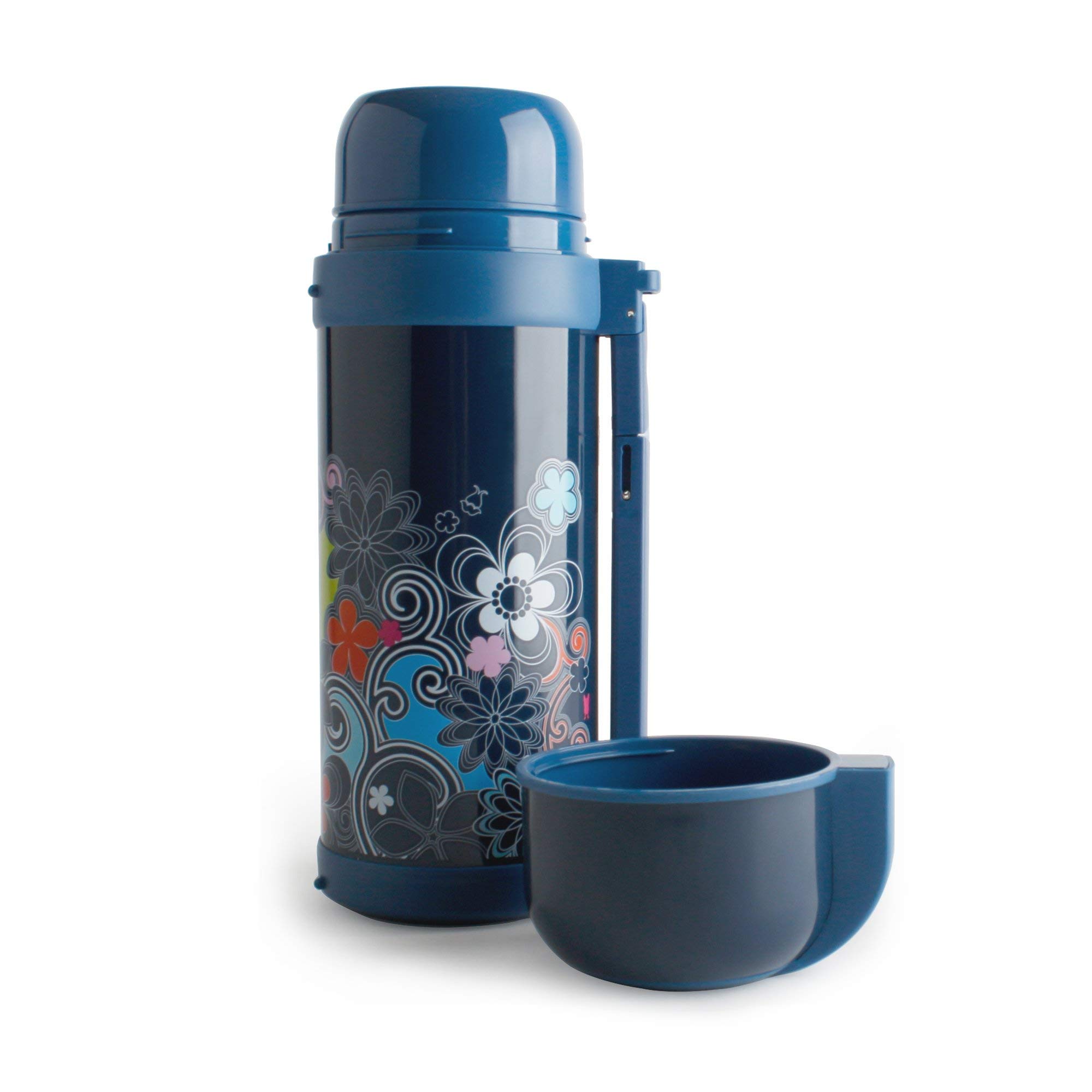 French Bulldog Double Wall Stainless Steel Vacuum Insulated Water Bottle - 50oz Navy Travel Mug with Spill-Proof Lid | Perfect for Hiking, Gym & Office Use