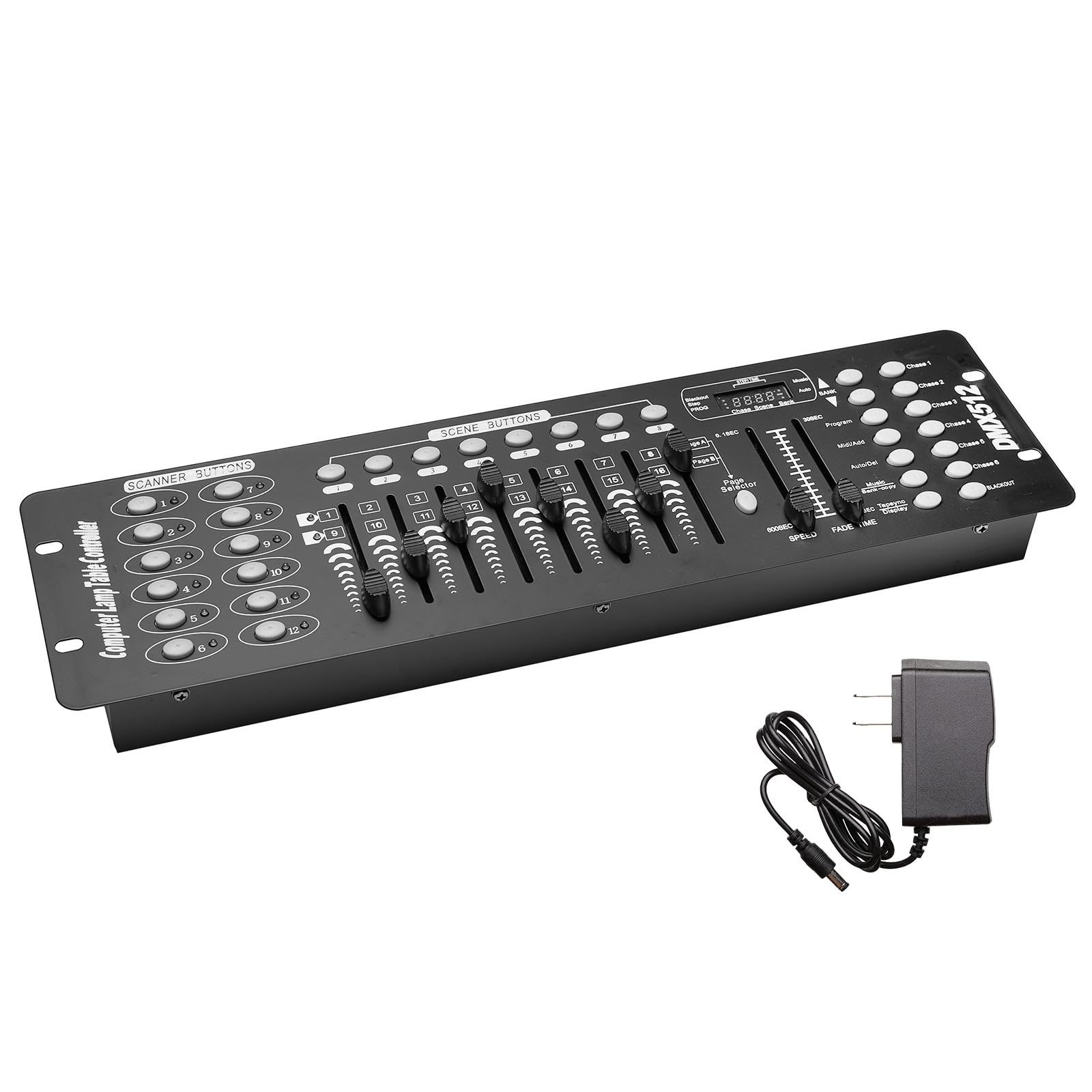 Professional 192 DMX Lighting Controller for Stage, DJ, and Event Shows - DMX 512 Console with Program Editing for Parties, Music Performances, Christmas & Halloween Decorations - Perfect for Clubs, Theaters, and Live Events