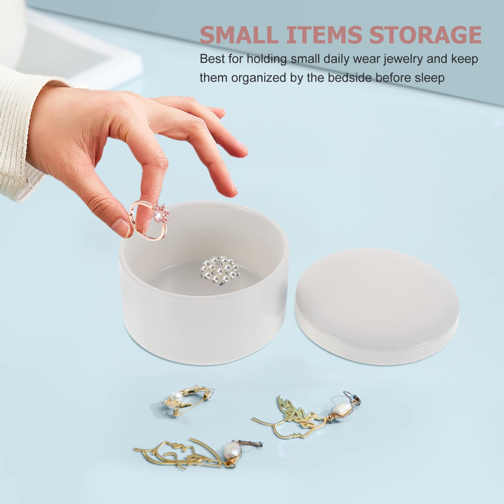 Cabilock Jewelry Organizer Box - Elegant Jewelry Storage Case with 6 Compartments for Necklaces, Rings & Earrings | Perfect for Women's Jewelry Organization, Wedding Anniversary & Birthday Gifts | Great for Home, Travel & Bridal Jewelry Storage