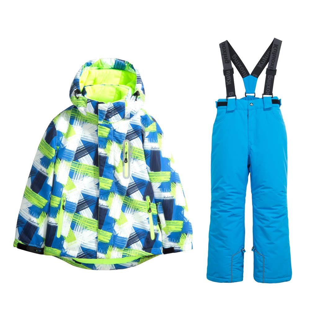 **Boys' Insulated Ski Jacket & Pants Set - Windproof & Waterproof Snowsuit for Winter Sports & Outdoor Adventures**