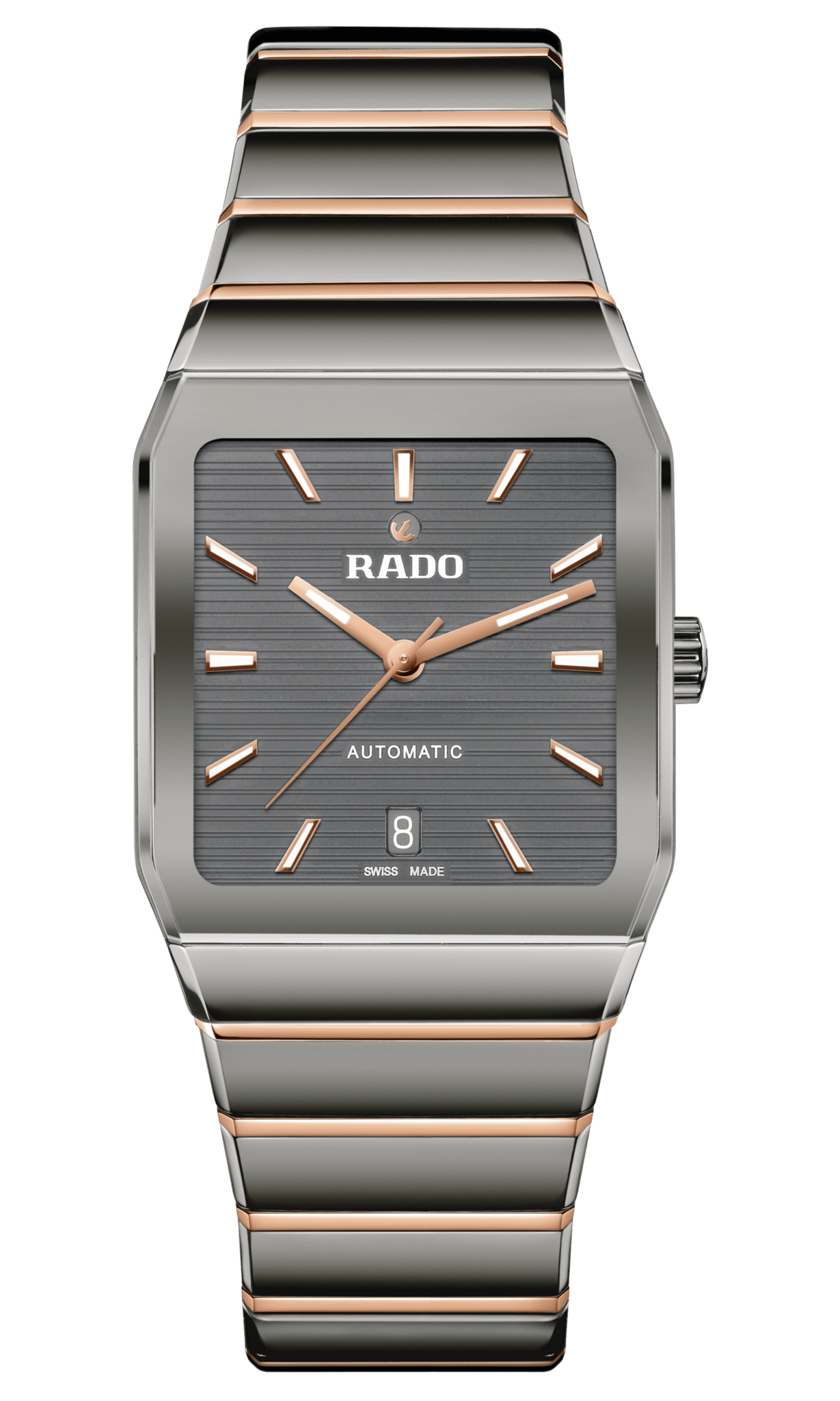 RADO Anatom Automatic 32.5mm Grey Ceramic Men's Watch R10203102 - Luxury Swiss Timepiece for Business & Formal Occasions