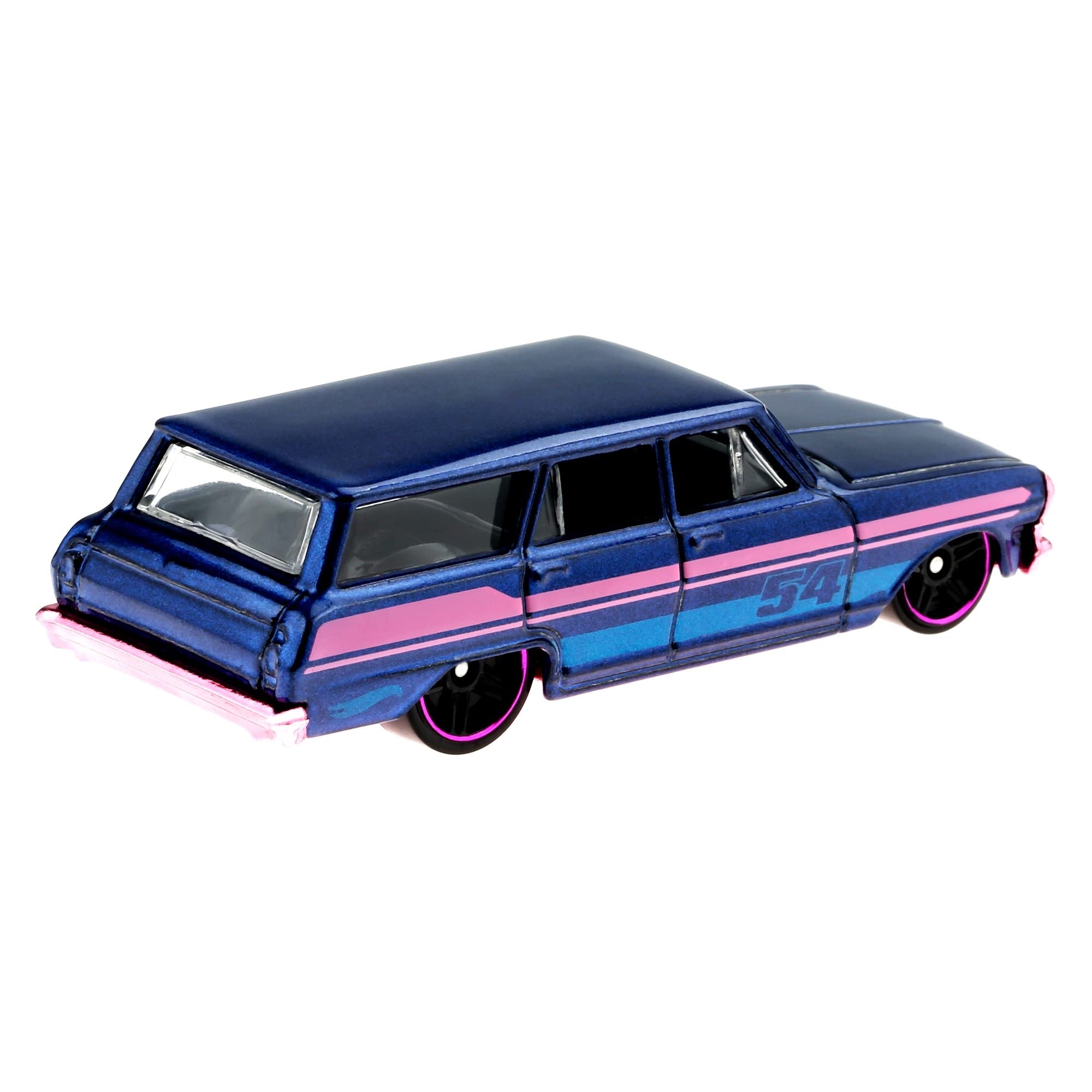 Hot Wheels 2022 Pearl & Chrome 64 Chevy Nova Wagon Diecast Car - 1:64 Scale Collectible Toy Vehicle for Kids & Adults - Perfect for Display, Gifts, and Racing Play Sets