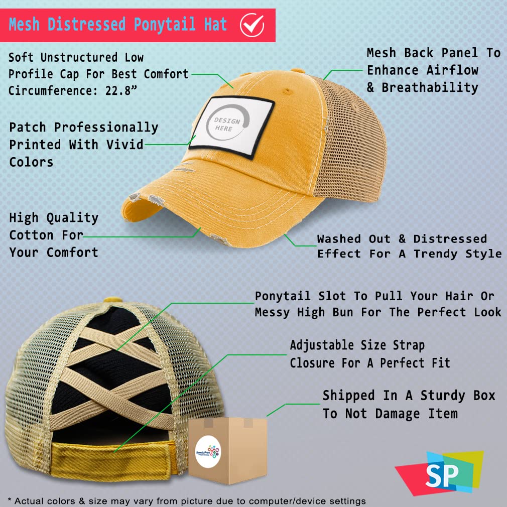 Speedy Pros Women's High Ponytail Cap - Perfect for Gym & Outdoor Activities