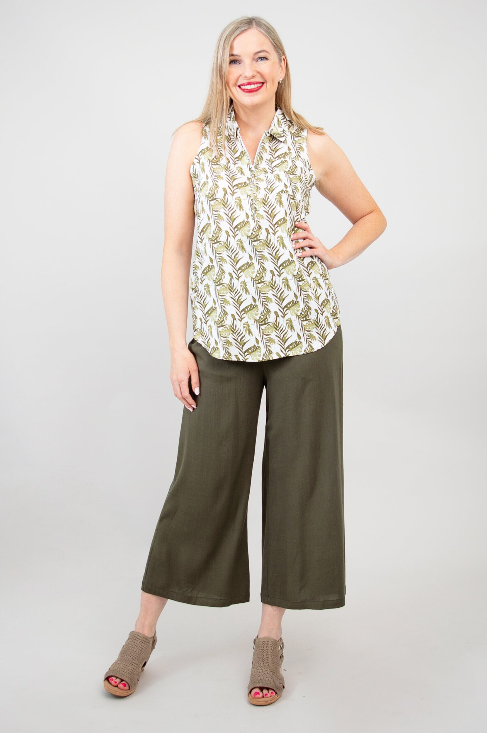 Breathable Linen Bamboo Hula Tank Top for Women - Summer Beach Vacation & Casual Wear | Final Sale