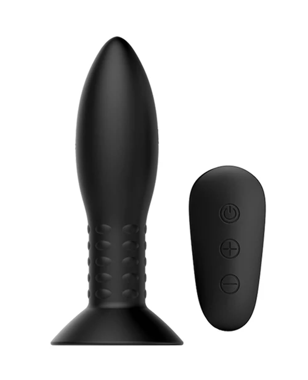 Mr. Play Rotating Bead Butt Plug - Black Silicone Anal Toy for Men & Women - Sensual Pleasure & Prostate Massage - Perfect for Couples Play & Solo Exploration