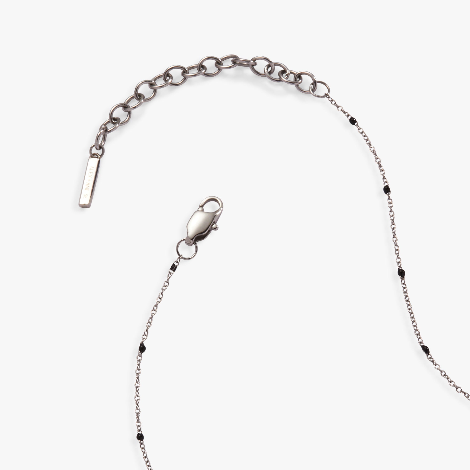 Enamel Black Dot Chain Necklace for Women - Minimalist Dainty Pendant Jewelry - Perfect for Everyday Wear, Office & Date Night