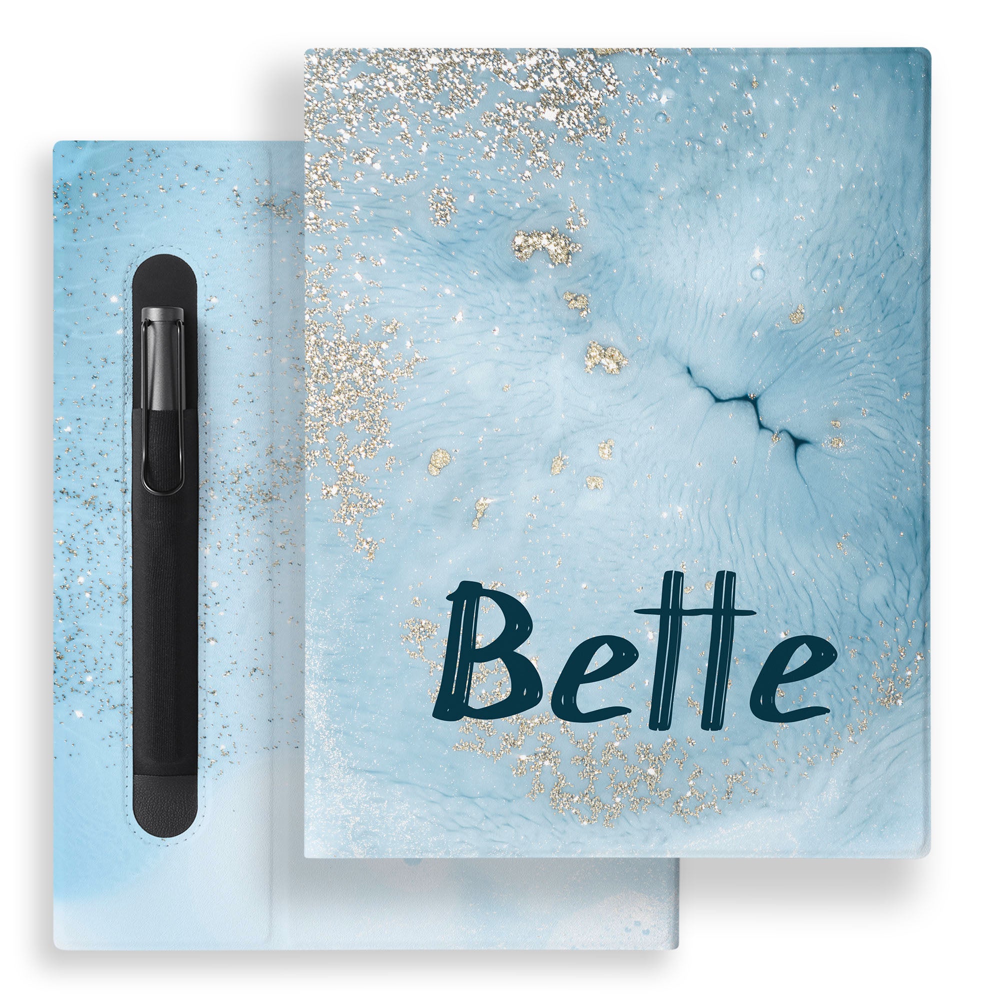 Premium reMarkable 2 Tablet Case & Marker Plus Stylus Bundle - Marble Gold | Protective Cover for Paper Tablet | Perfect for Note-Taking, Drawing & Professional Use