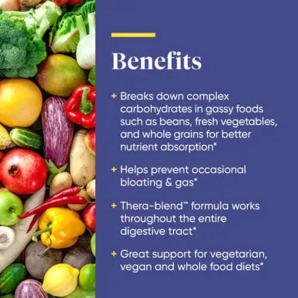 Enzymedica VeggieGest Digestive Enzymes - 90 Capsules for Plant-Based Digestion Support | Vegan & Gluten-Free Supplement for Bloating & Gut Health | Ideal for Vegetarians & Sensitive Stomachs