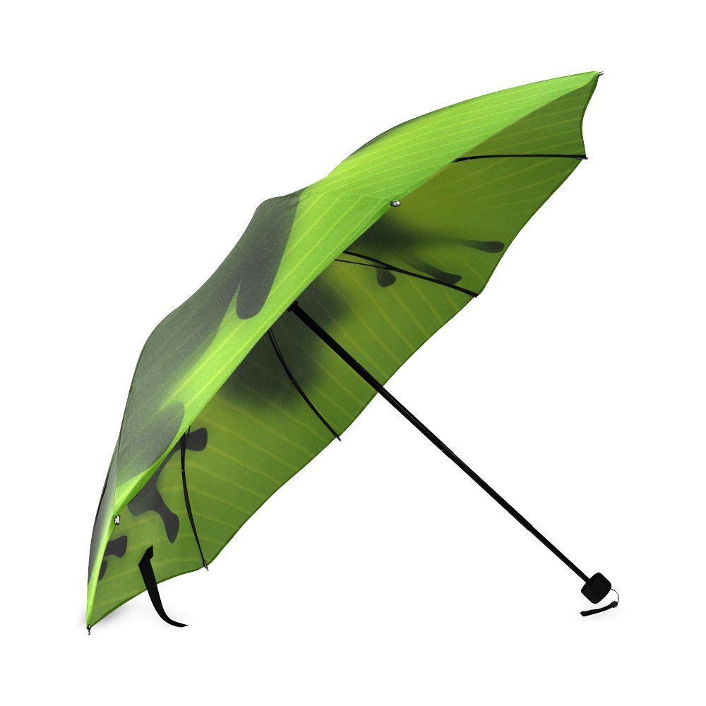 Stylish Red-Eyed Tree Frog Folding Umbrella - Waterproof Rain & UV Sun Protection Parasol - Perfect for Outdoor Adventures, Beach Trips & Rainy Days
