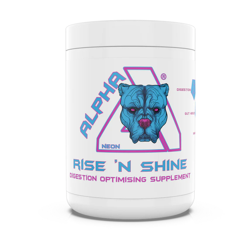 Alpha Neon Rise and Shine 360g Protein Powder - Premium Whey Protein for Muscle Recovery & Energy Boost - Ideal for Post-Workout, Breakfast & Active Lifestyle