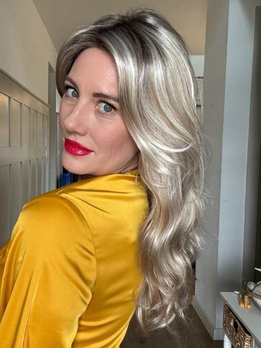 Amber Synthetic Lace Front Wig with Mono Top - Natural Looking Human Hair Wig for Women | Perfect for Cosplay, Daily Wear & Special Occasions