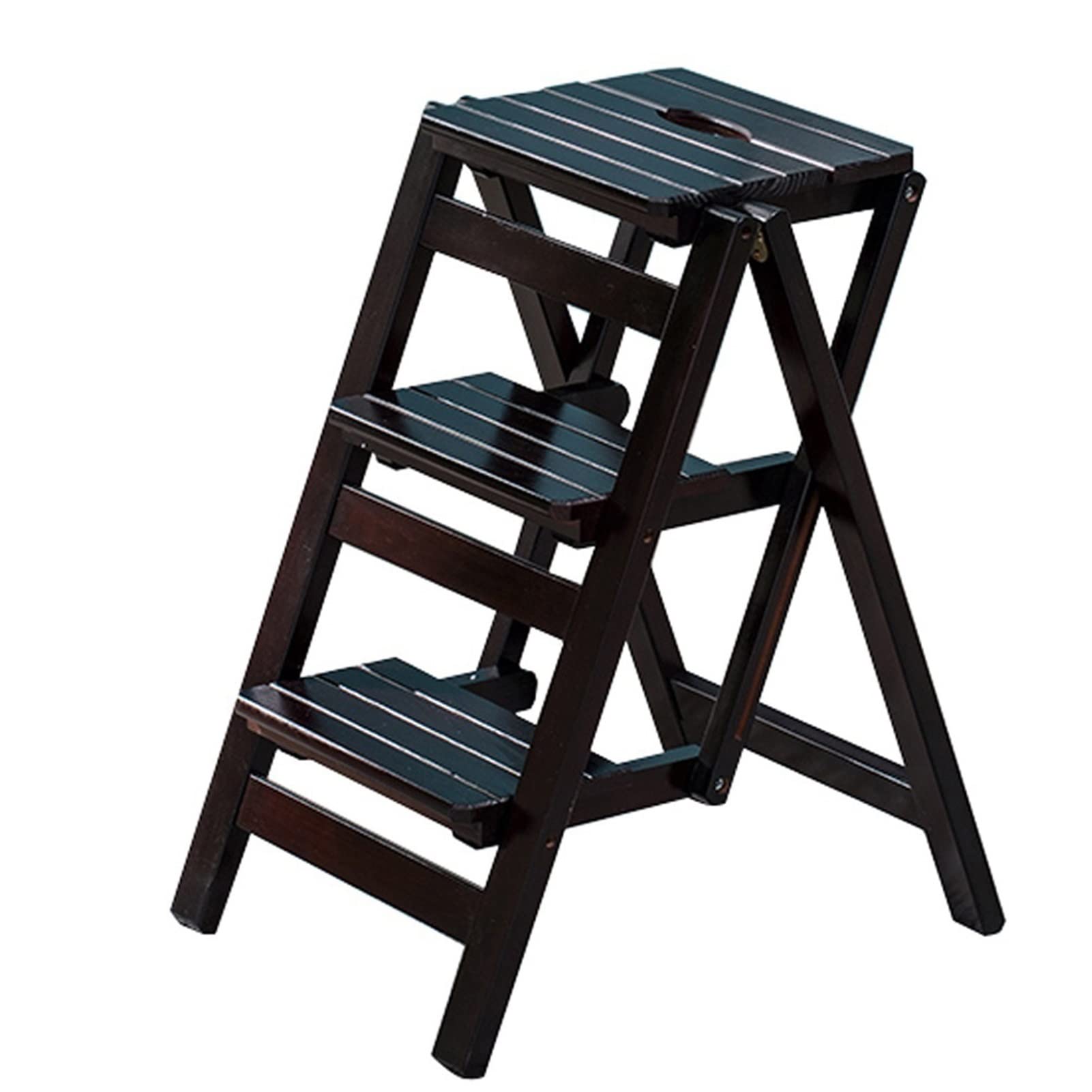 Wooden Step Stool for Adults and Kids - Multifunctional Indoor Climbing Stool, Small Ladder Chair for Kitchen, Bathroom, Library - Non-Slip Step Stool for Home Decor and Storage Solutions