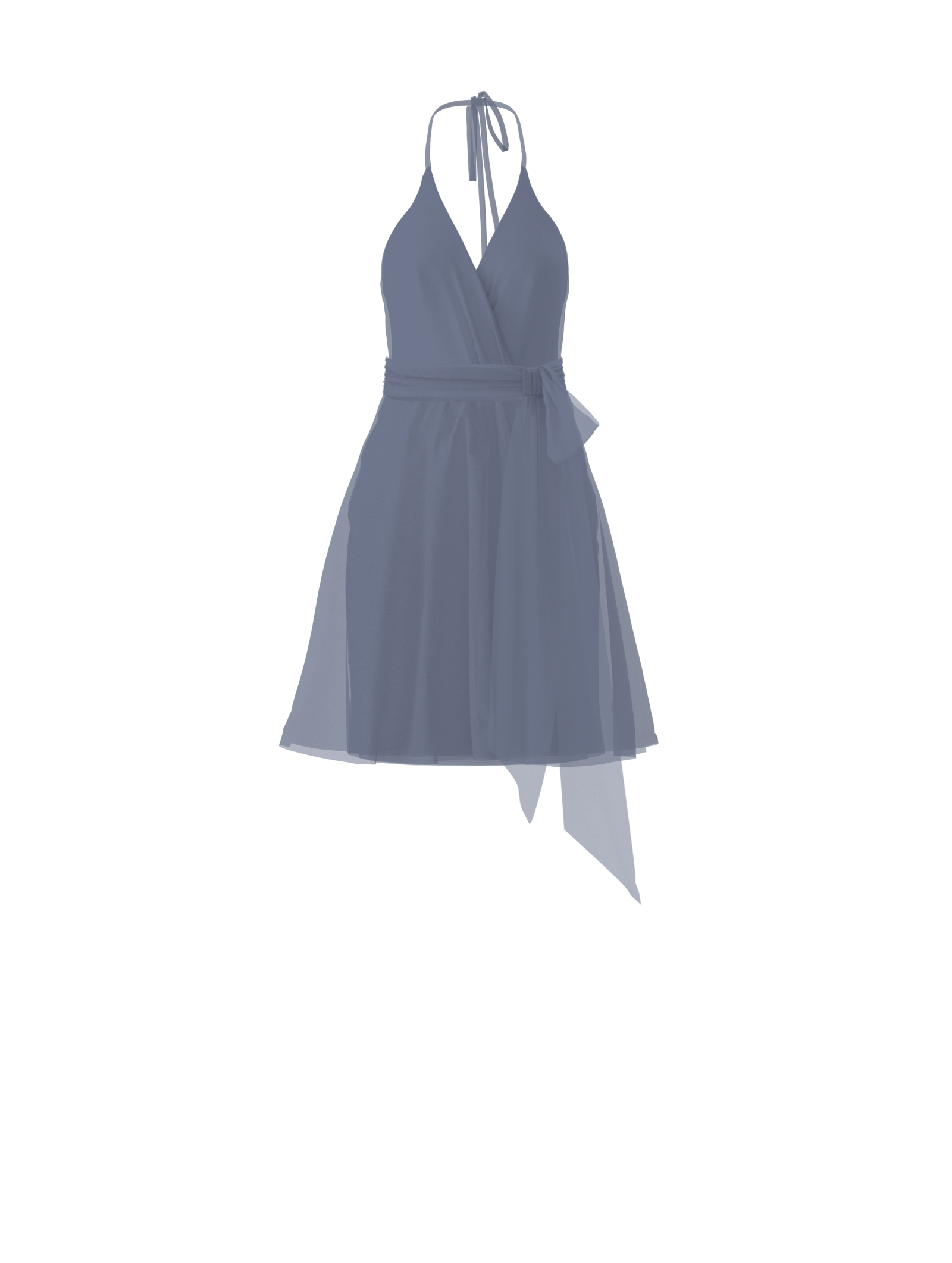 Carmelle Bodice & Carla Skirt Set with Sash Belt in Slate - Perfect for Weddings, Parties, and Formal Events