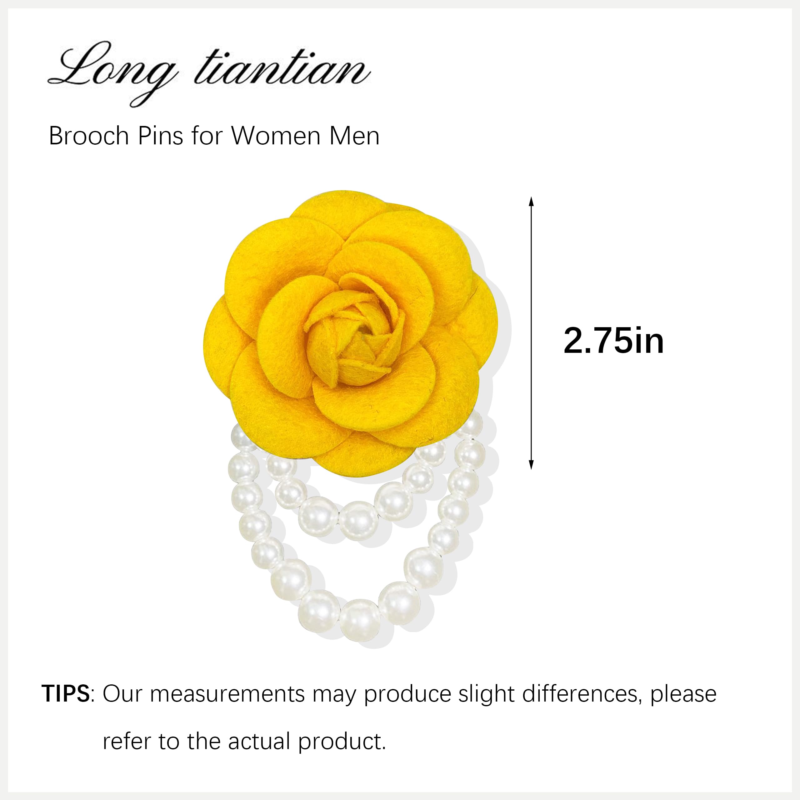 Elegant Number 5 Brooch Pin for Women & Men - Rhinestone & Pearl Corsage Scarf Pin - Wedding, Banquet, Bouquet Accessory - Christmas Jewelry Gift for Teen Girls - Perfect for Formal Events, Holiday Parties & Special Occasions