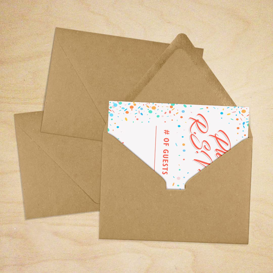 Premium LUXPaper 4Bar A1 Contour Flap Invitation Envelopes - 3 5/8